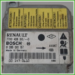 Centralina Airbag BOSCH 0285001157 RENAULT CLIO 2a Serie 1.2 7700428310 1998 2001