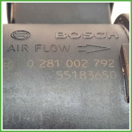 Debimetro Misuratore Massa Aria BOSCH 0281002792 FIAT GRANDE PUNTO VAN 2Y 1.3 16V MJT 51782034 2006 2009