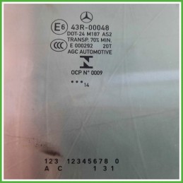 Cristallo Laterale Scendente Posteriore Destro DX MERCEDES-BENZ Classe A W176 5 Porte A1767350400 2012 2015