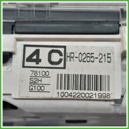 Quadro strumenti contachilometri tachimetro HONDA HR-V 1a Serie 1.6 16V 78100S2HG100