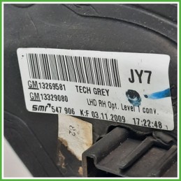 Specchio Specchietto Retrovisore Destro DX GRIGIO SCURO OPEL INSIGNIA G09 2008 2013 SMR 547906 Originale Usato