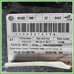 Rivestimento Porta Posteriore Destro DX SKODA OCTAVIA 5E 2.0 TDI 5E9867212A 2016 2019