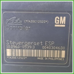 Centralina ABS Modulo Pompa ATE 10.0960-0539.3 10.0206-0206.4 OPEL ASTRA A04 Originale Usato