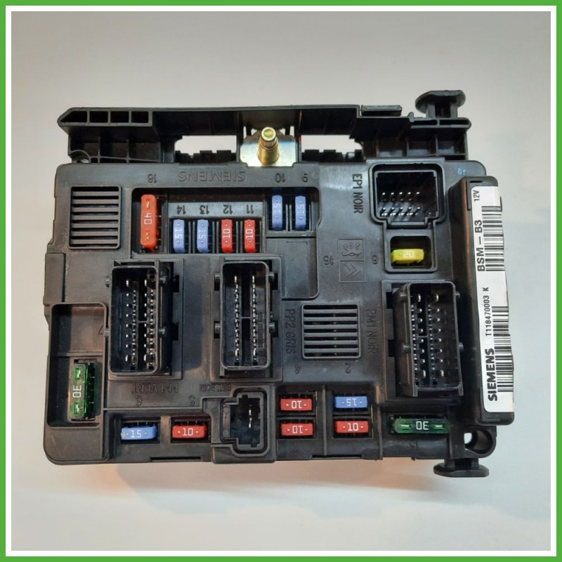 Body Computer Centralina Modulo BCM BSI SIEMENS T118470003K PEUGEOT 1007 1.4 9650618480 2005 2010