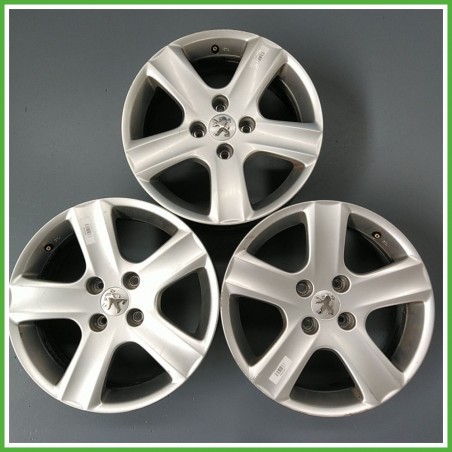 Cerchio Singolo in Lega PEUGEOT 307 (dal 04/2001 al 12/2006) 16 pollici 16" 6.5J 4x108 ET 31 originale usato al pz