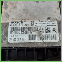 Centralina Motore Iniezione ECU BOSCH 0281011629 CITROEN C4 1.6 16V 80kw 9651132880 2004 2010