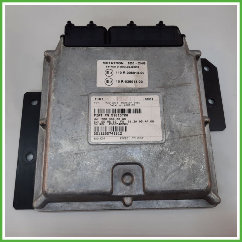Centralina Motore Iniezione GAS METATRON 4100135 FIAT MULTIPLA 1F 1.6 16V 76kw 51815708 2004 2012