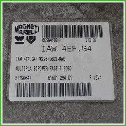 Centralina Motore Iniezione ECU MAGNETI MARELLI IAW4EF.G4 FIAT MULTIPLA 1F 1.6 16V 76kw 51798647 2004 2012