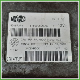 Centralina Motore Iniezione ECU MAGNETI MARELLI IAW4AF.PP FIAT PANDA 1a Serie 1.1 40kw 55187374 1992 2004