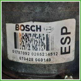 Centralina ABS Modulo Pompa BOSCH 0265950620 51787092 FIAT GRANDE PUNTO 2Y Originale Usato