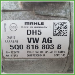 Compressore Clima AC Aria Condizionata MAHLE 6CVC140 SKODA OCTAVIA 5E 5Q0816803D