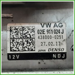 Motorino Avviamento DENSO 438000-0251 SKODA OCTAVIA 5E 02E911024J