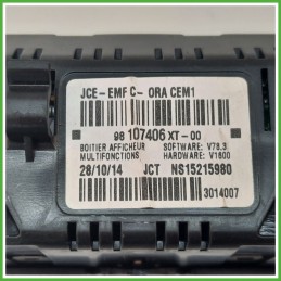 Display Indicatore Multifunzionale CITROEN C3 A51 1.4 98107406XT00 2013 2017 JOHNSON CONTROLS JCE-3014007