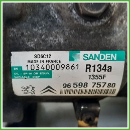 Compressore Clima AC Aria Condizionata SANDEN SD6C12 PEUGEOT 308 9659875780