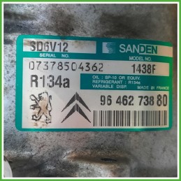 Compressore Clima AC Aria Condizionata SANDEN SD6V12 PEUGEOT 206 9646273880