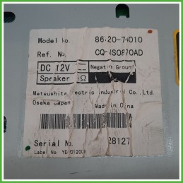 Autoradio TOYOTA iQ 1.0 8612074010 2009 2014 TOYOTA CQ-JS070AD