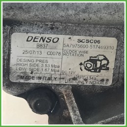 Compressore Clima AC Aria Condizionata DENSO SCSC06 FIAT 500 3P 52060460