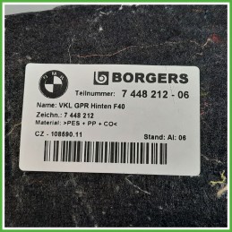 Rivestimento pianale bagagliaio Posteriore Centrale BMW Serie 1 5P F40 Berlina 5 Porte 51477448212 2019