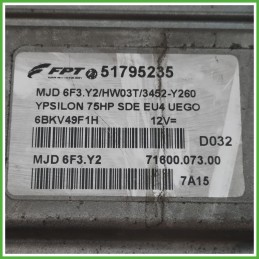 Centralina Motore Iniezione ECU MAGNETI MARELLI MJD6F3.Y2 LANCIA YPSILON TE 1.3 MJT 55kw 51795235 2006 2008