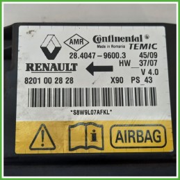 Centralina Airbag CONTINENTAL 28.4047-9600.3 DACIA SANDERO 1.4 8201002828 2008 2013