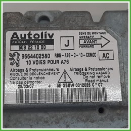 Centralina Airbag AUTOLIV 609221000 PEUGEOT 207 1.6 16V 9664402580 2006 2009