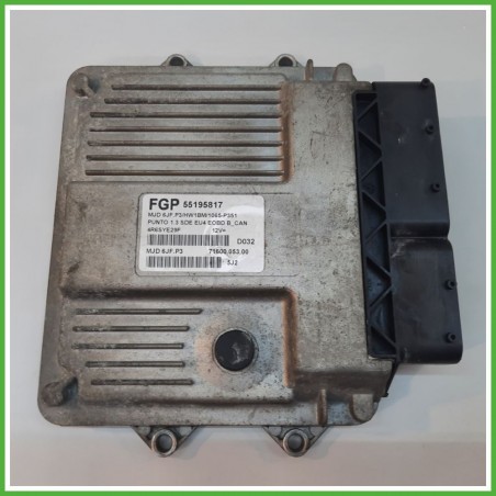 Centralina Motore Iniezione ECU MAGNETI MARELLI MDJ6JF.P3 FIAT PUNTO 2U 1.3 16V MJT 51kw 55195817 2003 2007