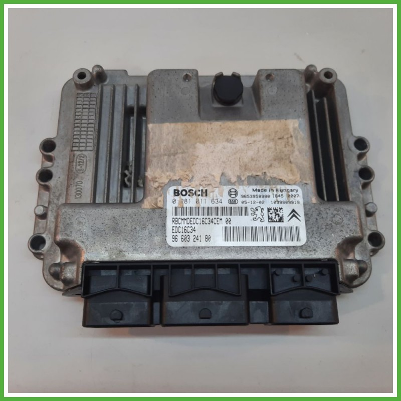 Centralina Motore Iniezione ECU BOSCH 0281011634 PEUGEOT 307 1.6 16V 80kw 9660324180 2005 2008
