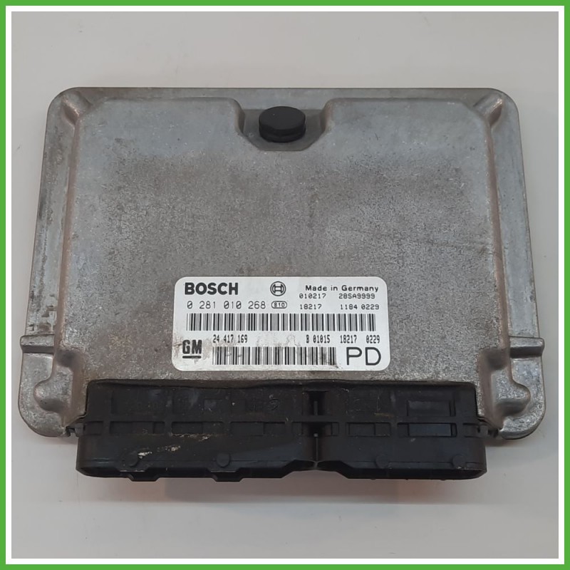 Centralina Motore Iniezione ECU BOSCH 0281010268 OPEL ZAFIRA T98 2.0 16V 74kw 24417169 1999 2005