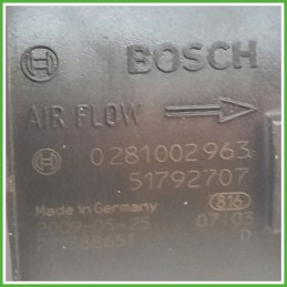 Debimetro Misuratore Massa Aria BOSCH 0281002963 FIAT QUBO 3N 1.3 MJT 51792707 2008 2017