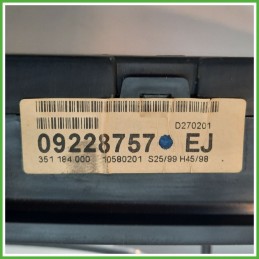 Quadro strumenti contachilometri tachimetro TRW 10580201 OPEL ZAFIRA T98 2.0 16V 09228757