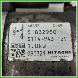 Motorino Avviamento HITACHI S114-943 LANCIA YPSILON TI 51832950
