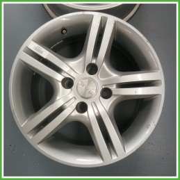 Cerchio Singolo in Lega PEUGEOT 307 (dal 04/2001 al 12/2006) 15 pollici 15" 6.5J 4x108 ET 25 originale usato al pz