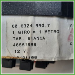 Quadro strumenti contachilometri tachimetro VEGLIA BORLETTI 60.6324.990.7 LANCIA Y 1.2 46551898