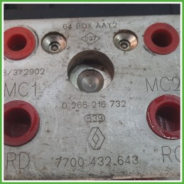 Centralina ABS Modulo Pompa BOSCH 0273004395 7701045832 RENAULT MEGANE 1a Serie Originale Usato