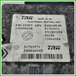 Centralina ABS Modulo Pompa TRW EBC430EV 71748401 LANCIA YPSILON TE Originale Usato