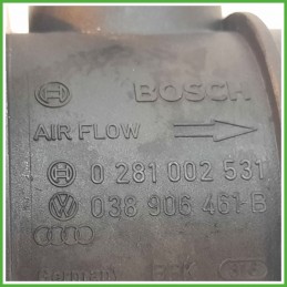 Debimetro Misuratore Massa Aria BOSCH 0281002531 VOLKSWAGEN POLO 9N 1.9 TDI 038906461B 2001 2005