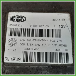 Centralina Motore Iniezione ECU MAGNETI MARELLI IAW4AF.M9 FIAT SEICENTO 1E 1.1 40kw 55187372 1998 2005