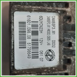 Centralina Motore Iniezione ECU MAGNETI MARELLI IAW5SF3.M1 FIAT GRANDE PUNTO 2Y 1.2 48kw 51798649 2005 2008
