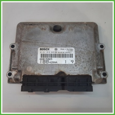 Centralina Motore Iniezione ECU BOSCH 0281010846 FIAT PUNTO 1N/1P 1.9 JTD 63kw 46815965 1999 2005