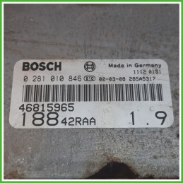 Centralina Motore Iniezione ECU BOSCH 0281010846 FIAT PUNTO 1N/1P 1.9 JTD 63kw 46815965 1999 2005