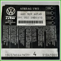Centralina Airbag TRW 391002 SEAT IBIZA 6L 1.4 TDI 6Q0909605AD 2001 2009