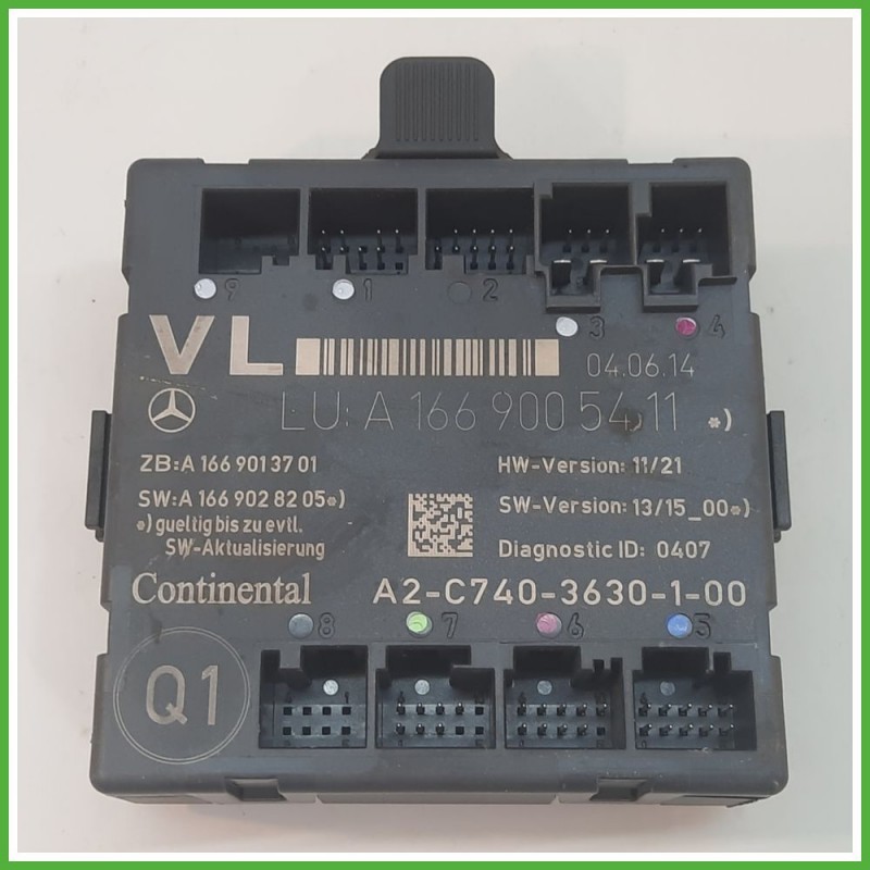 Centralina Porta CONTINENTAL A2C7403630100 MERCEDES-BENZ Classe A W176 CDI A1669005411 2012 2015