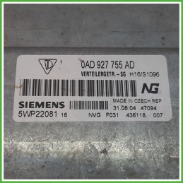 Centralina Controllo Cambio Automatico SIEMENS 5WP22081 PORSCHE CAYENNE 0AD927755AD 2002 2007