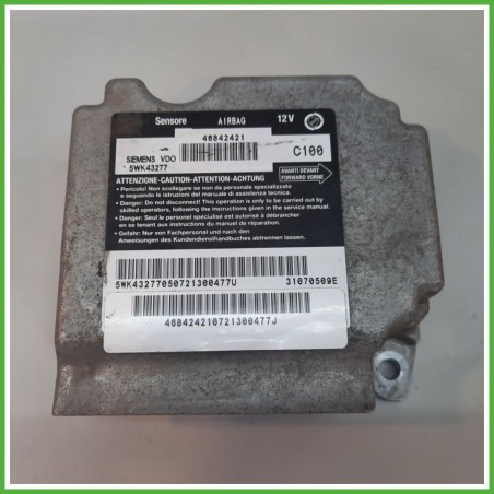 Centralina Airbag SIEMENS 5WK43277 ALFA ROMEO 147 W8 1.6 16V Twin Spark 46842421 2004 2011