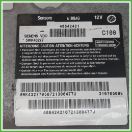 Centralina Airbag SIEMENS 5WK43277 ALFA ROMEO 147 W8 1.6 16V Twin Spark 46842421 2004 2011