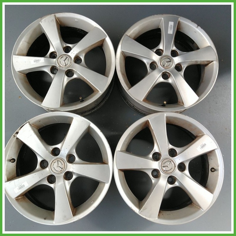 Cerchi in Lega MAZDA Mazda 3 (dal 10/2003 al 08/2006) 16 pollici 16" 6.5J 5x114.3 ET 15 4pz originali usati