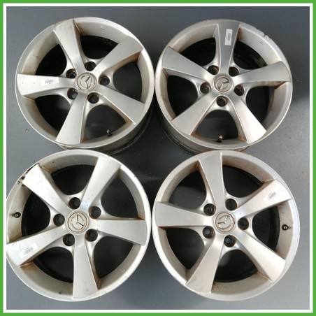Cerchi in Lega MAZDA Mazda 3 (dal 10/2003 al 08/2006) 16 pollici 16" 6.5J 5x114.3 ET 15 4pz originali usati