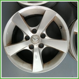 Cerchi in Lega MAZDA Mazda 3 (dal 10/2003 al 08/2006) 16 pollici 16" 6.5J 5x114.3 ET 15 4pz originali usati