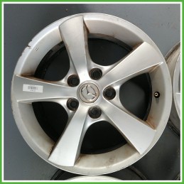 Cerchi in Lega MAZDA Mazda 3 (dal 10/2003 al 08/2006) 16 pollici 16" 6.5J 5x114.3 ET 15 4pz originali usati