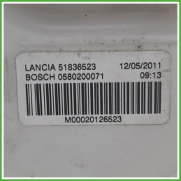 Pompa Carburante Elettrica LANCIA YPSILON TK 0.9 51836523 2011 2016 BOSCH 0580200071